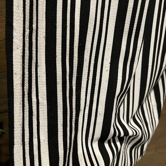 Wide leg flared striped pants culottes - Picture 9 of 11